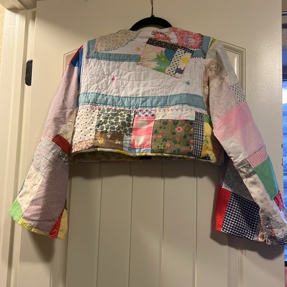 Quilt jacket vintage 70’s cropped jacket - Picture 2 of 3